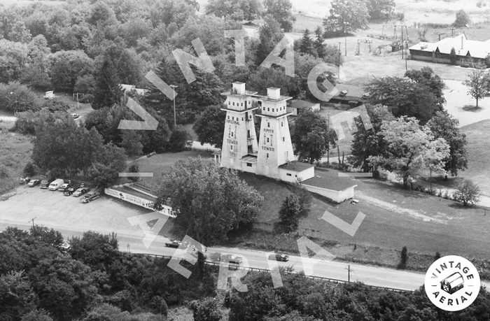 Irish Hills Towers - Vintage Aerial